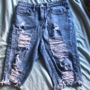 Wild Fable brand distressed cutoff jeans, size 2